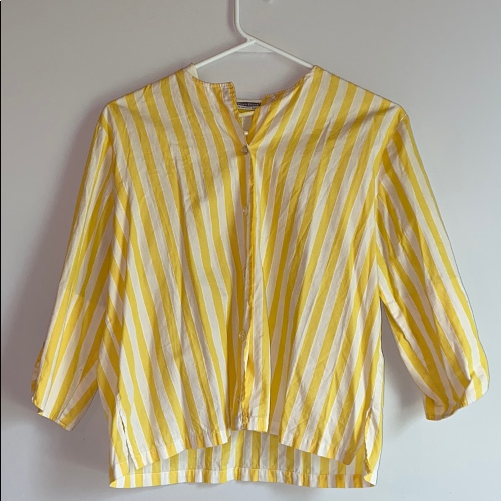 Yellow striped shirt